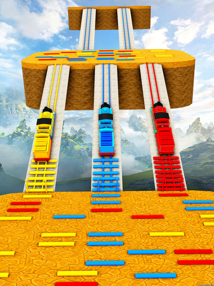 Bridge Race Train Run 3D Game
