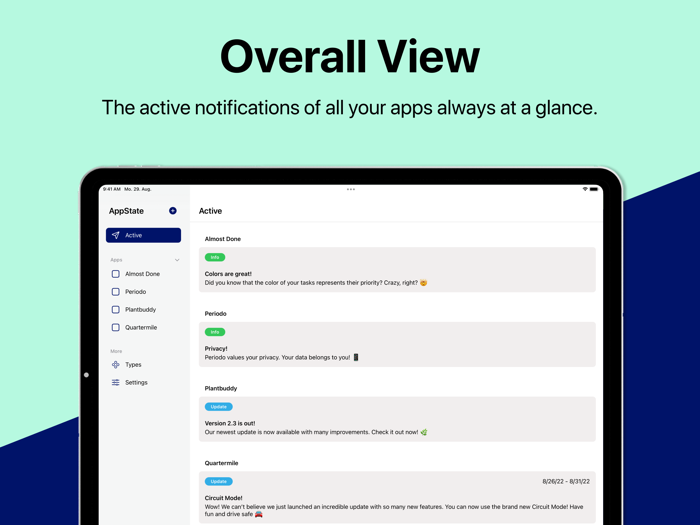 AppState In-App Notifications