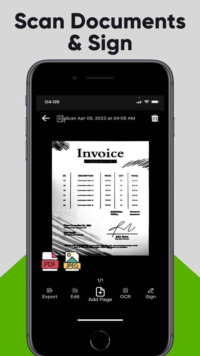 QR Code  PDF Scan  Create