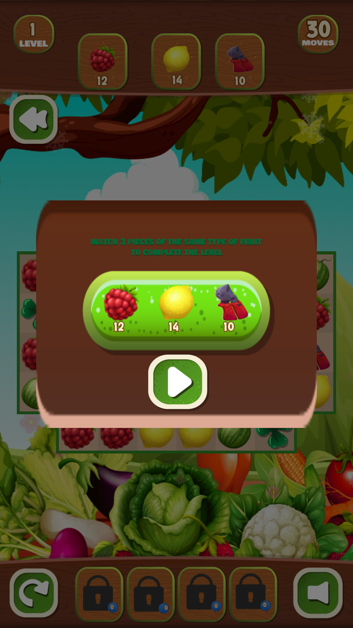 Triple Match Fruit