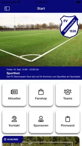 Game screenshot FV Steinmauern 1926 e.V. apk