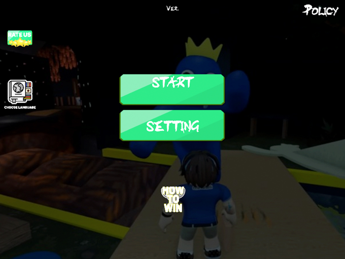 The Blue rainbow horror house