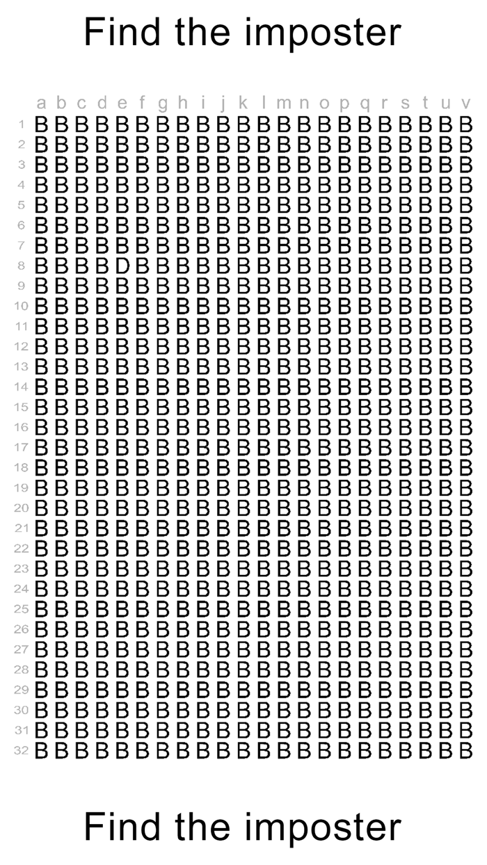 Imposter Hidden Letter Game