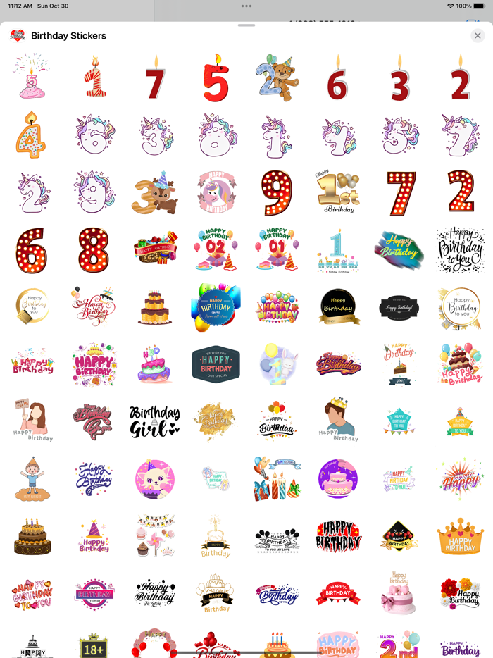 Birthday Stickers  Greetings
