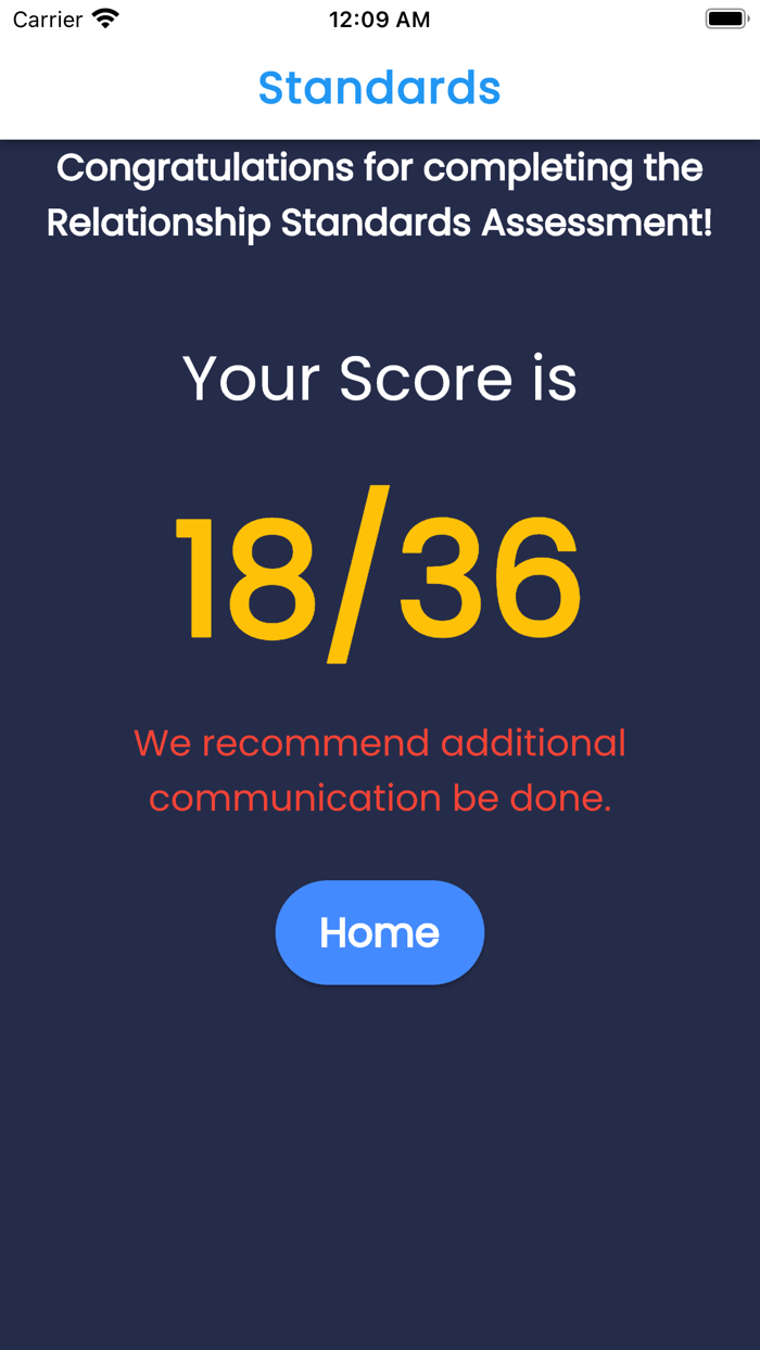 Relationship Standards App