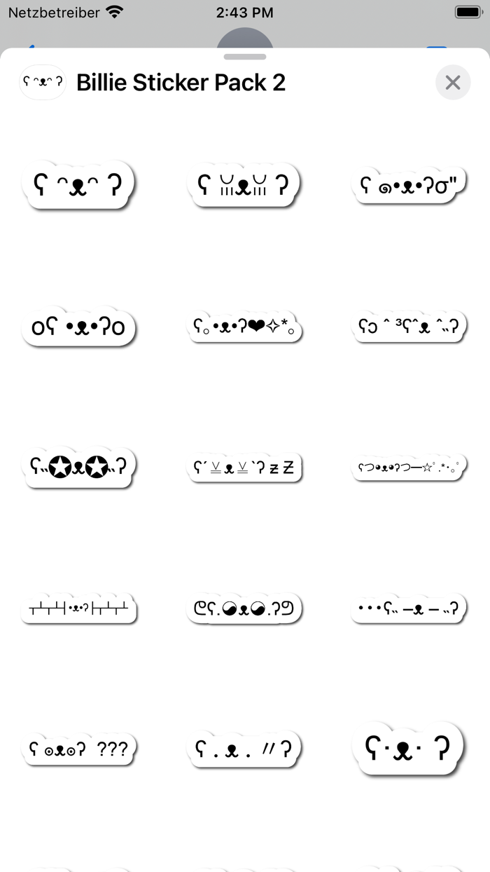 Billie Sticker Pack 2