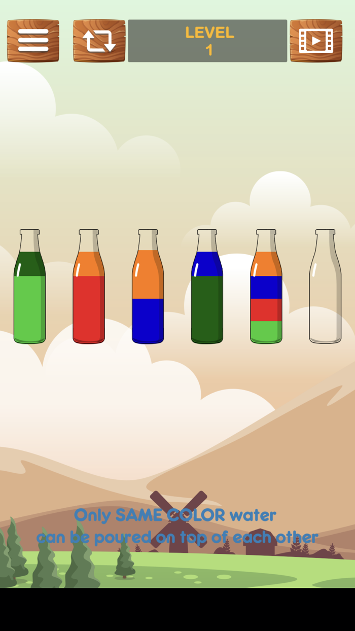 Sort Water Color Puzzle 2D