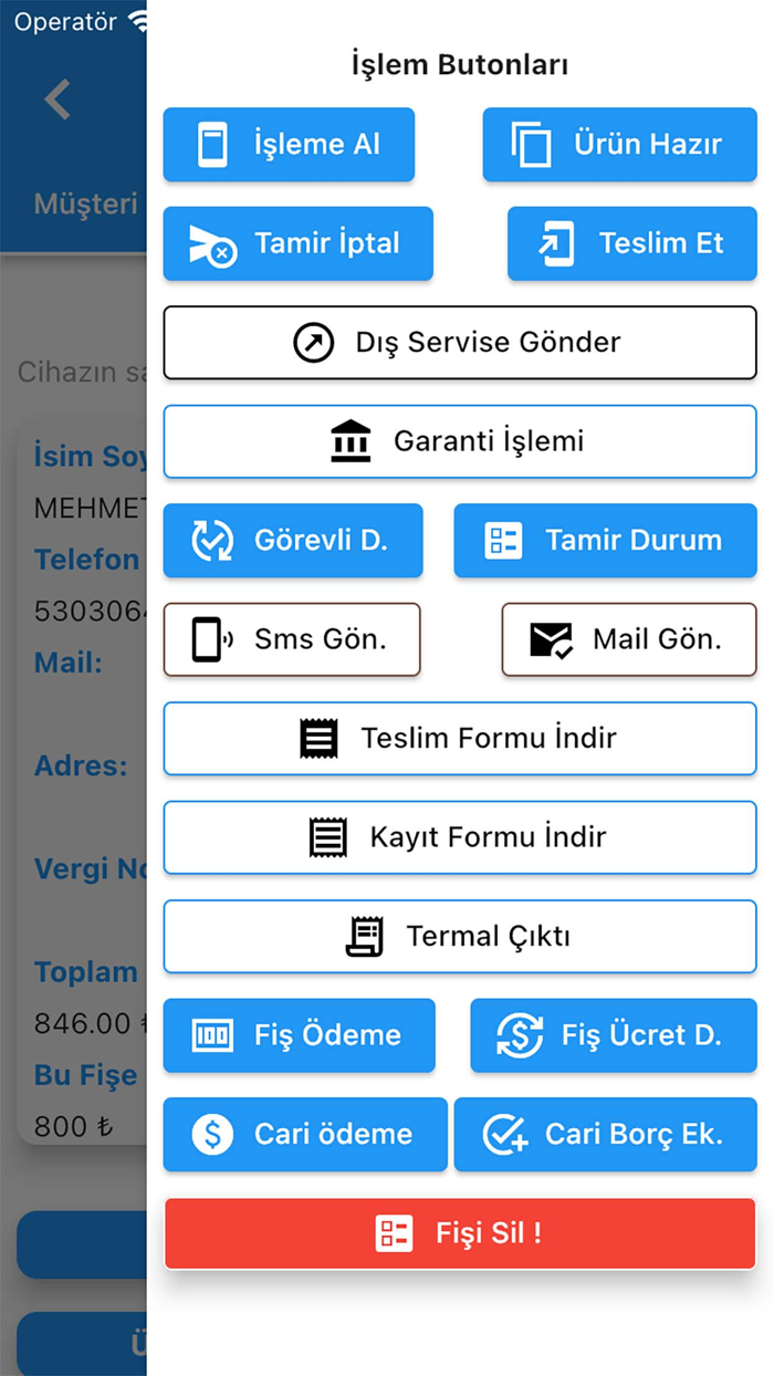 Online Servis Takip