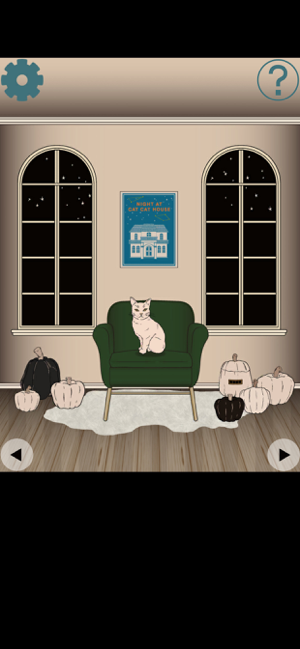 ‎脱出ゲーム : NIGHT AT CAT CAT HOUSE Screenshot