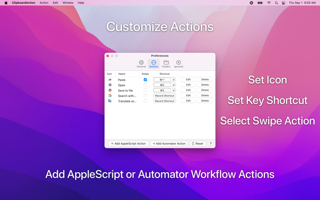 ‎Clipboard Action Screenshot