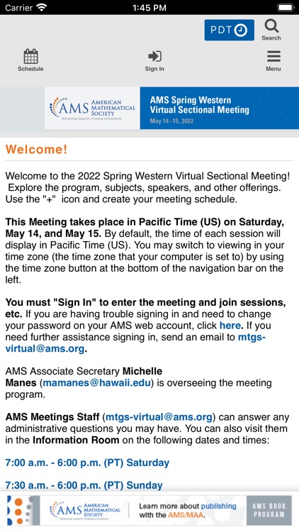 AMS Spring Western 2022