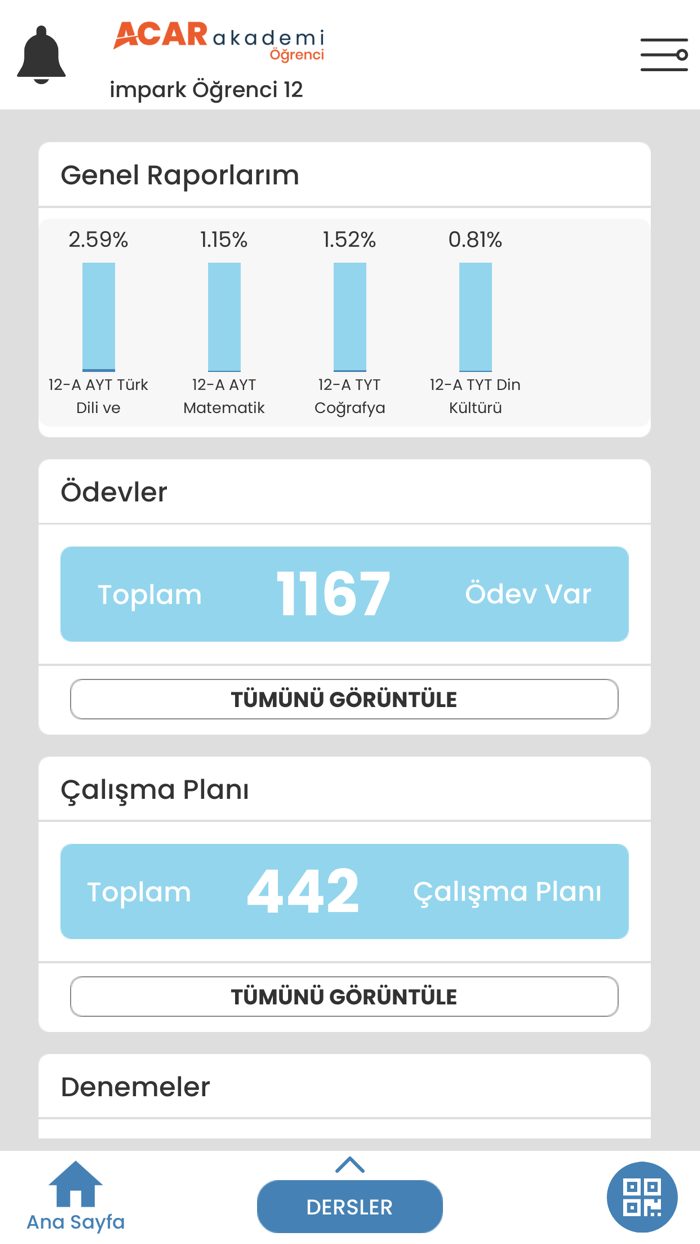 Acar Akademi Öğrenci