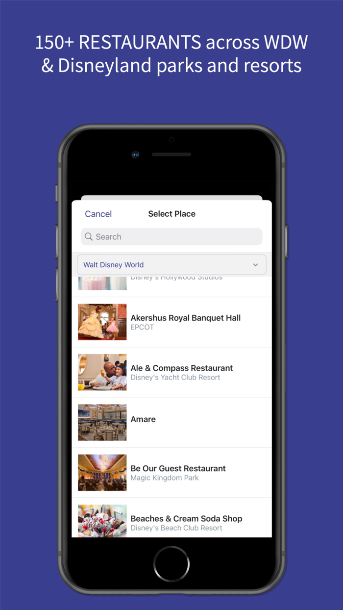 Dining Alerts for Disney Parks