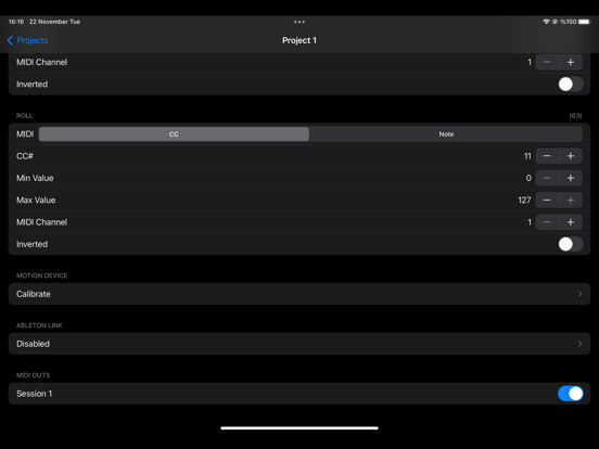 MIDI Motion for Apple Watch screenshot 2