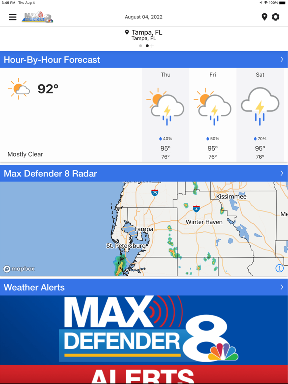 Max Defender 8 Weather Appのおすすめ画像1