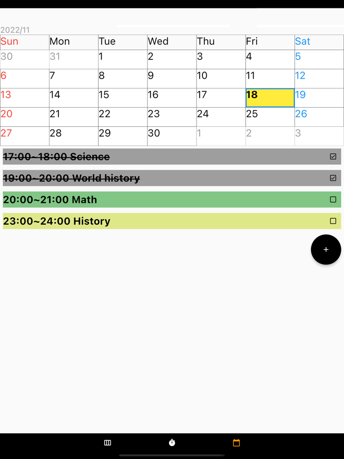 Day planning