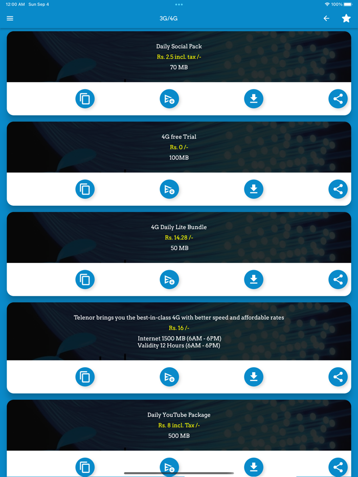 All Network Packages 2022