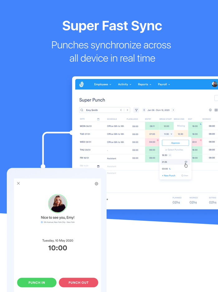 Day Kiosk - Time Clock Tablet