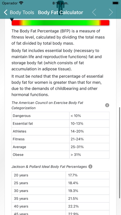 Body Fat Calculator and Tools screenshot-4