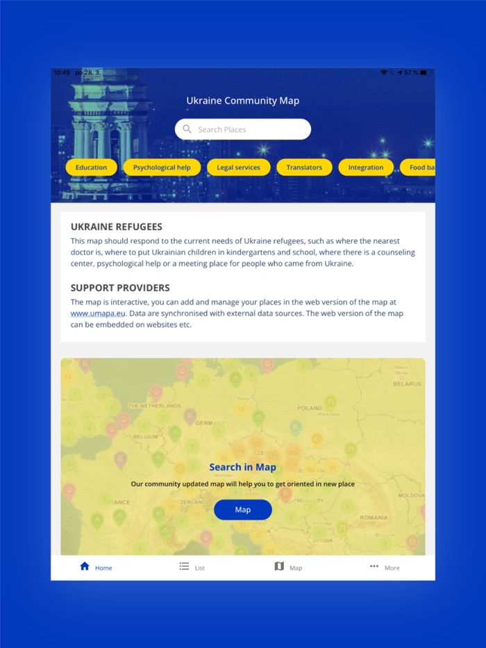 Umapa Ukrainian Community Map