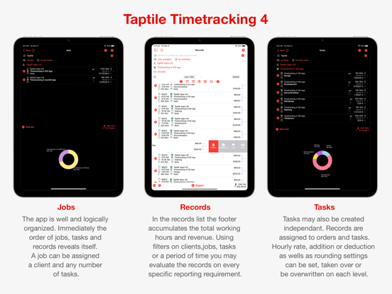 Taptile Timetracking 4 screenshot 3