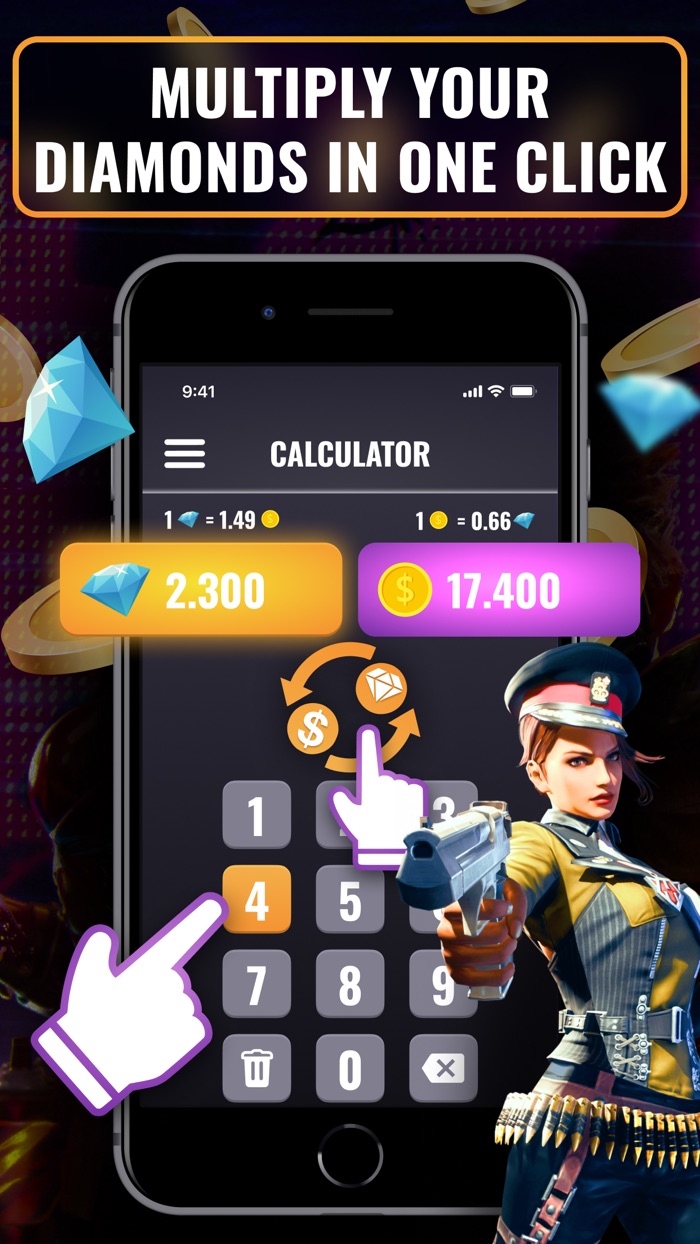 Diamonds for Free Fire Game