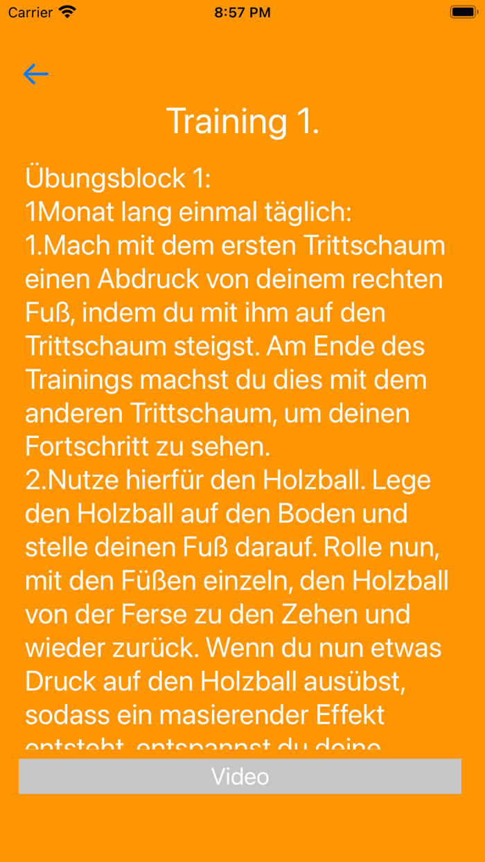 Big foot Fußtraining