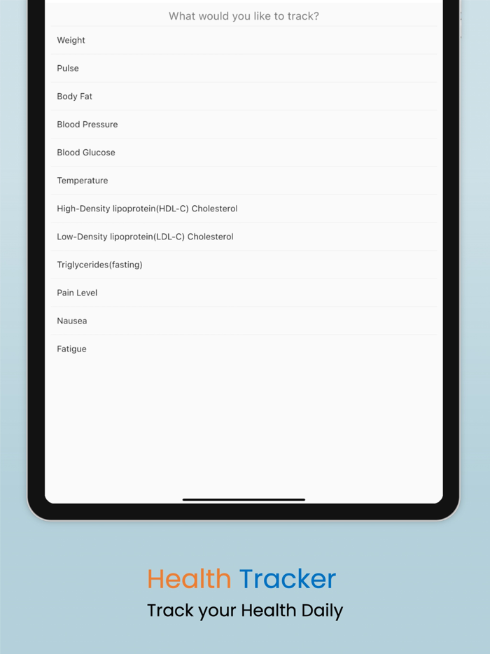 Medicare - Health Tracker