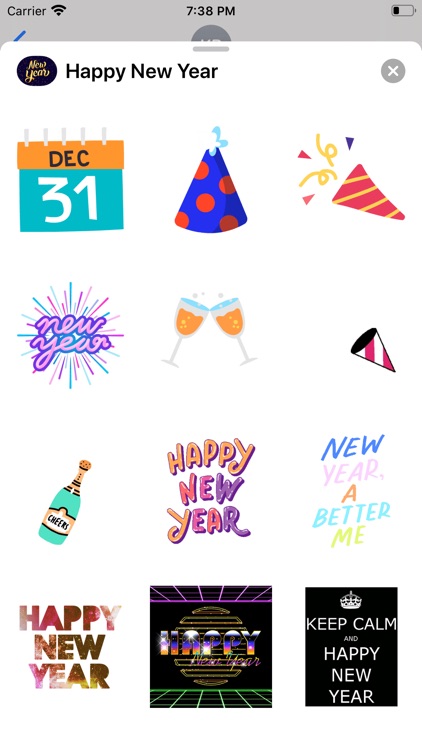 Happy New Year With Stickers screenshot-5