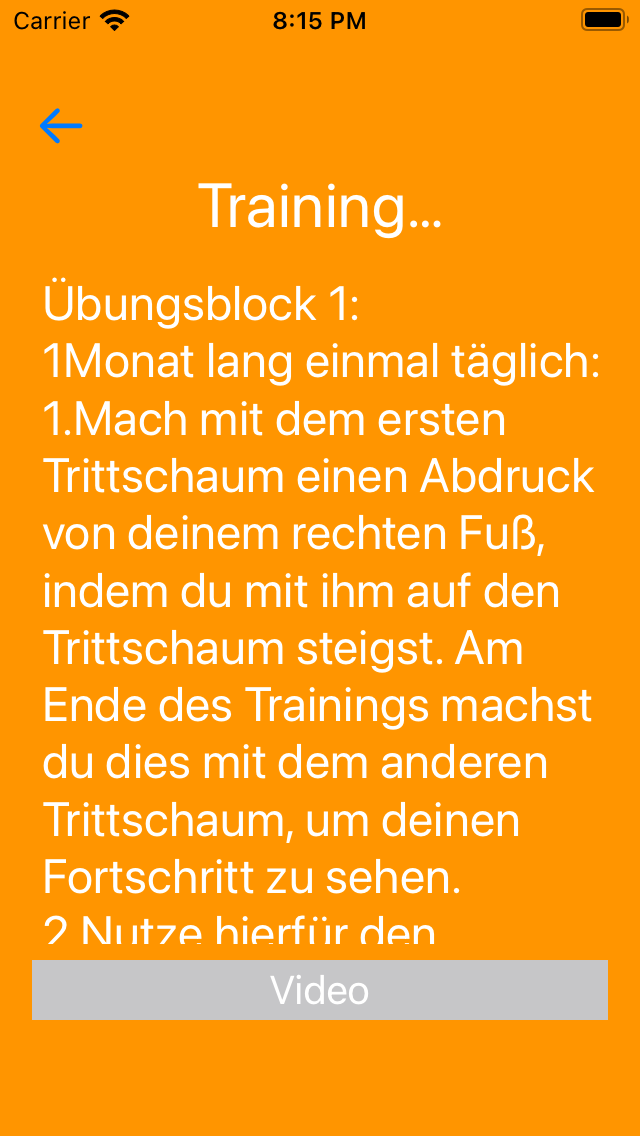 Big foot Fußtraining