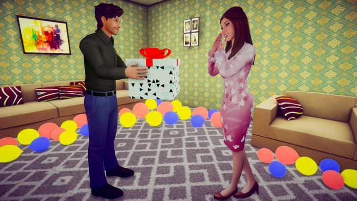 Pregnant Mom Care Dad Life Sim