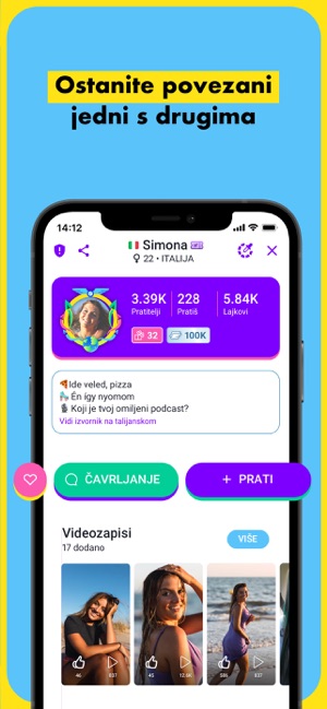 Hrvatska pricanje chat za Larin Chat