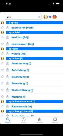 Game screenshot German Romanian Dictionary apk