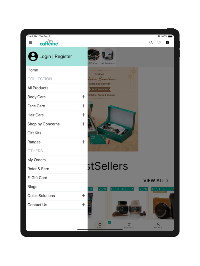 mCaffeine Natural Skin Care