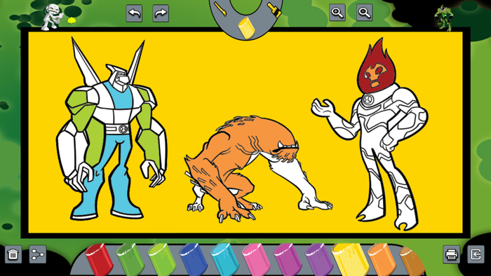 Ben Alien 10 Colorings