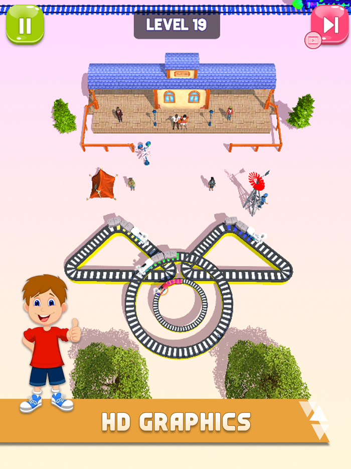 Train Race Game - Perfect Time