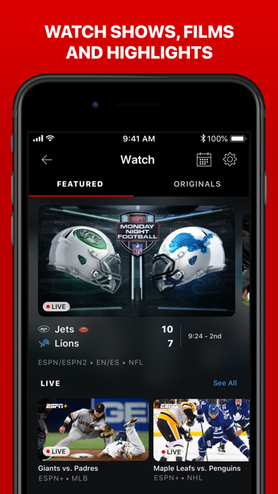 ESPN: Live Sports & Scores iphone images