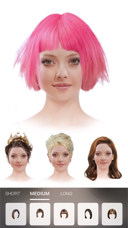 Hair Changer - Bangs Wig Color screenshot-4