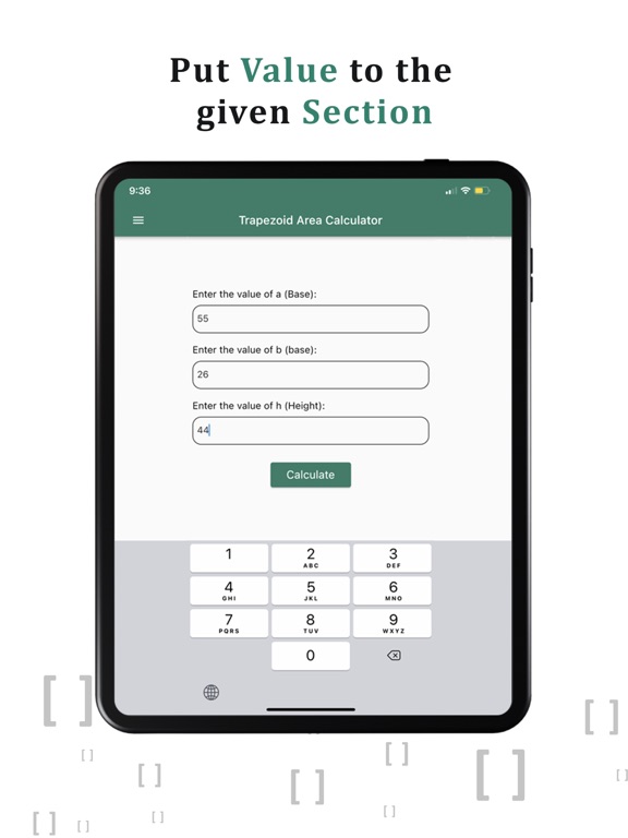 Trapezoid Calculator Find Area screenshot 2