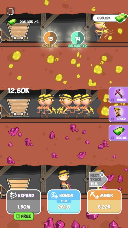 Miner Clickers: Gold & Gem