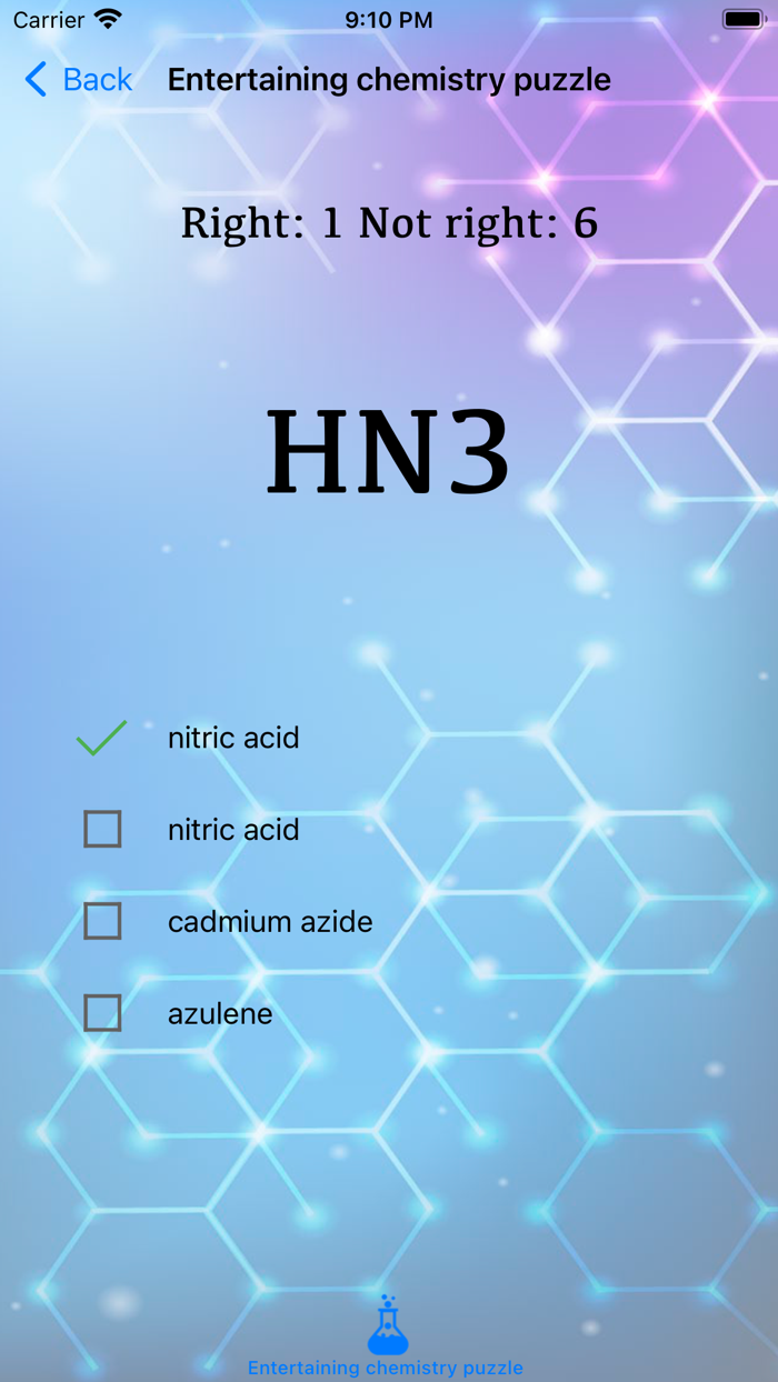 Entertaining chemistry puzzle