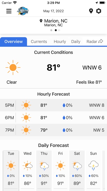 Foothills Weather
