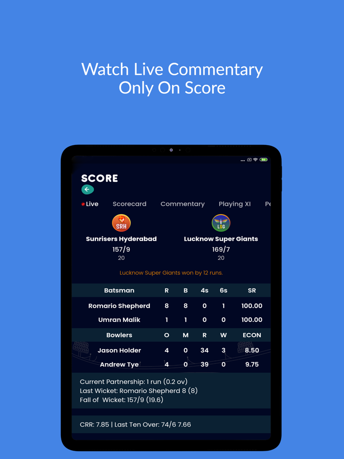 OneScore - Live IPL 2022 Score