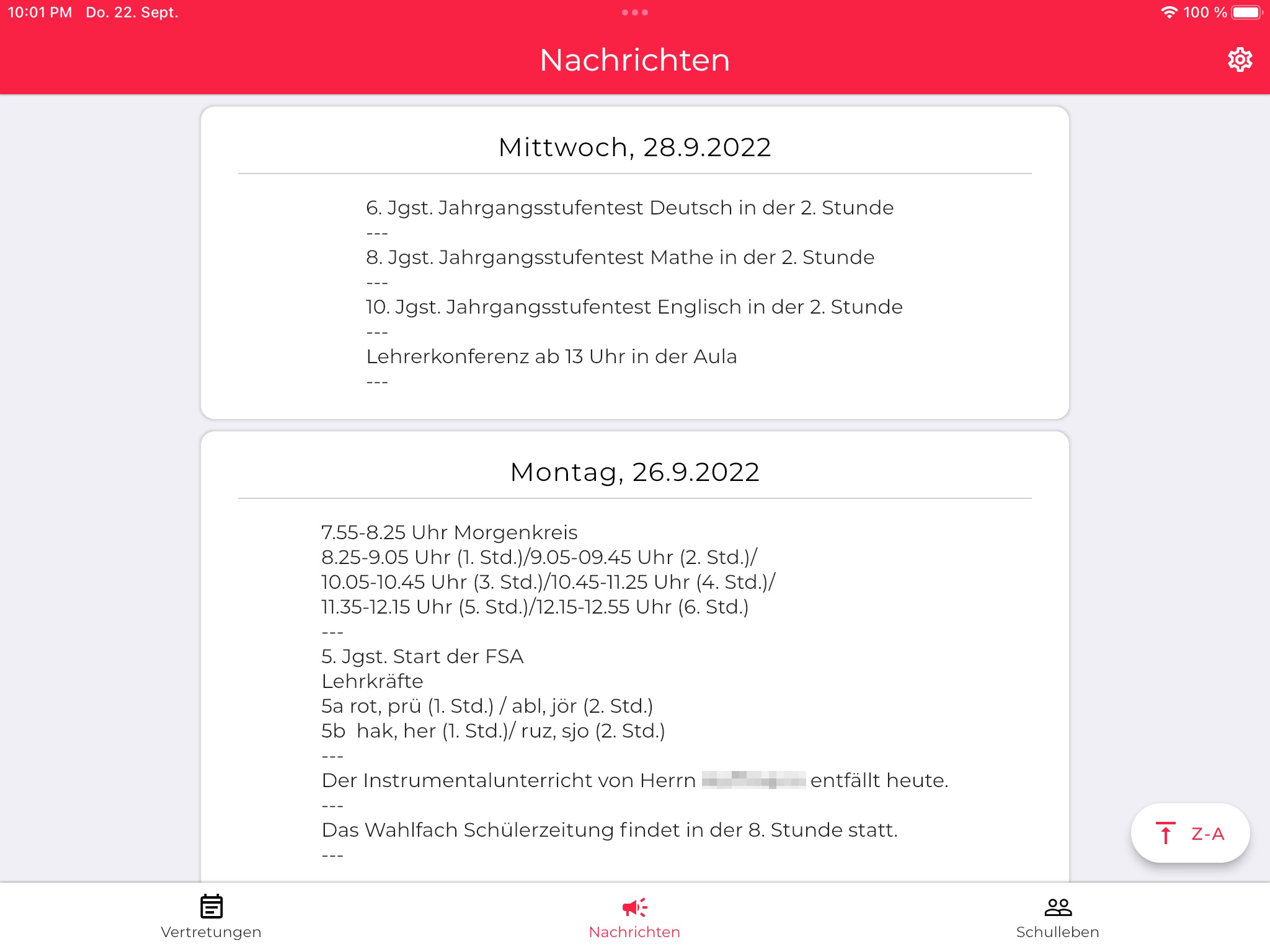 GG Schüler-App screenshot 3