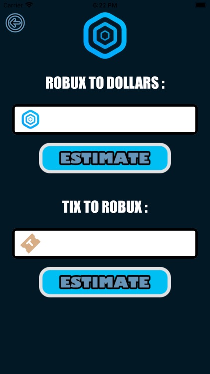 Robux Estimator for Roblox by Mohammed Belokda