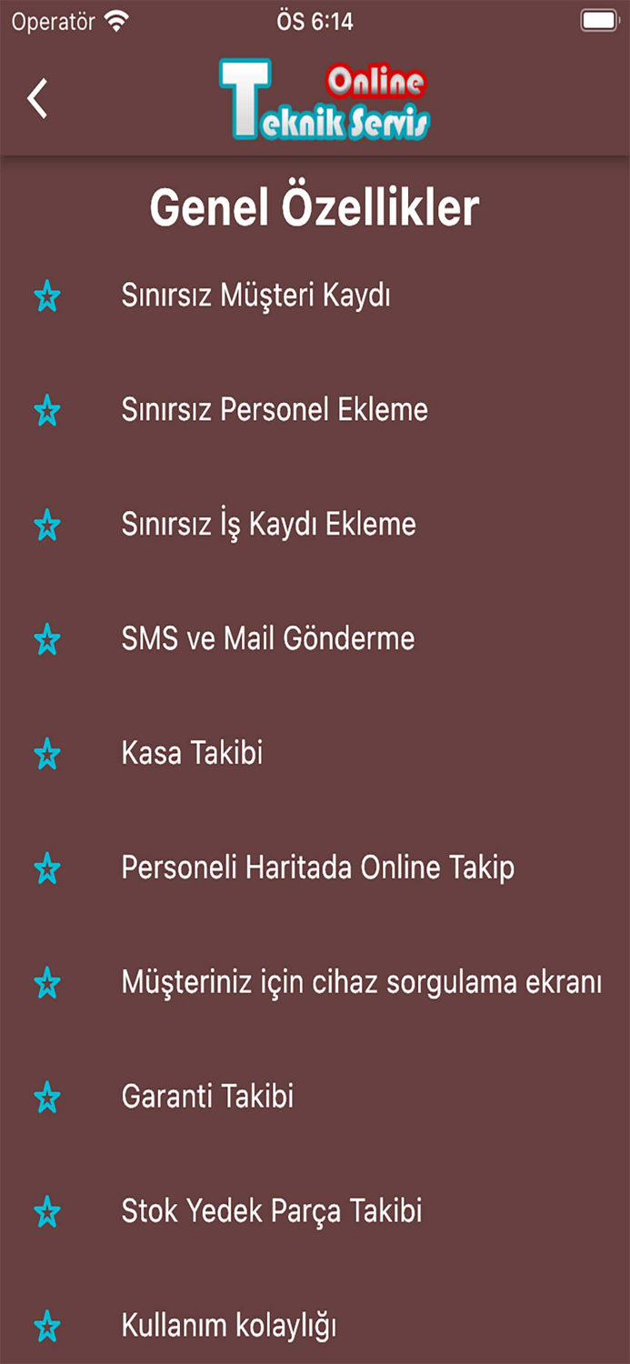 Online Servis Takip