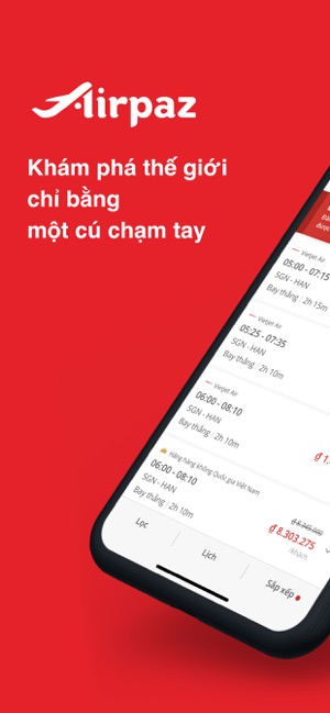 Airpaz: Chuyến bay & Khách sạn