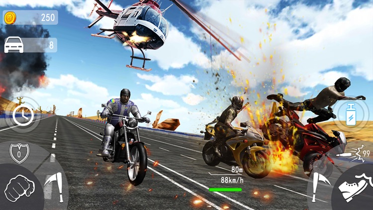 Crazy Moto- Bike Shooting Game screenshot-3