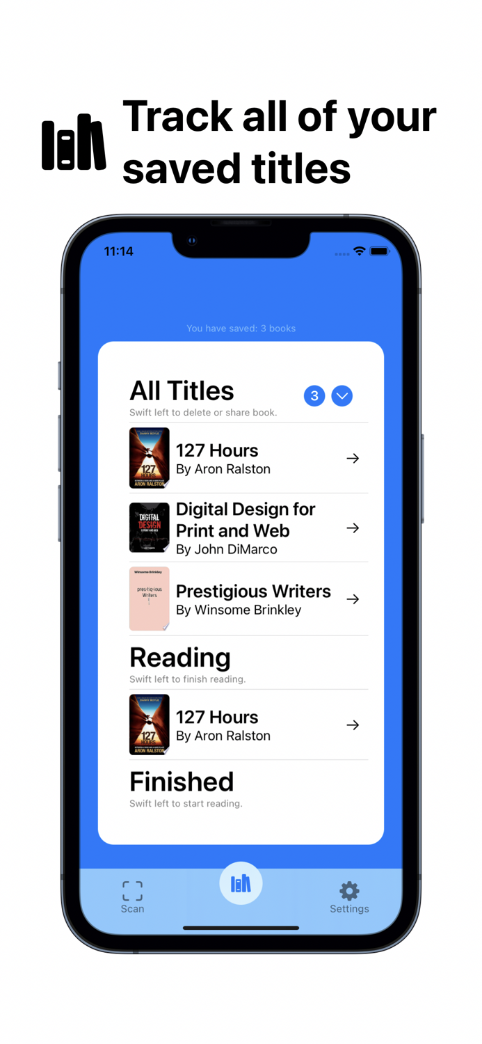 Bookshlf Scan to save books