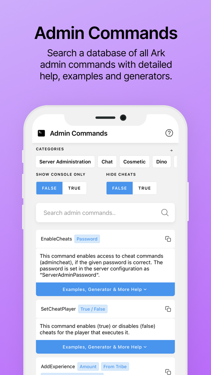 Ark IDs - Admin Commands  IDs